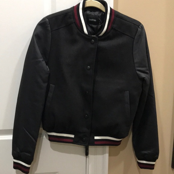 boohoo varsity style jacket - Picture 3 of 16